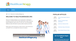 Desktop Screenshot of healthcarewages.org